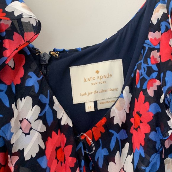 Kate Spade Floral Midi Dress | 14 - Picture 2 of 3